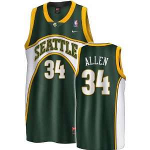  Nike Seattle SuperSonics #34 Ray Allen Green Swingman 