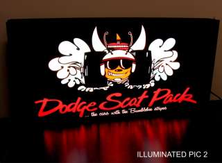   Pack Light Up Sign Charger Coronet R/T Dart GTS Super Bee Mopar  