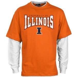   Fighting Illini Orange Walk On Long Sleeve T shirt