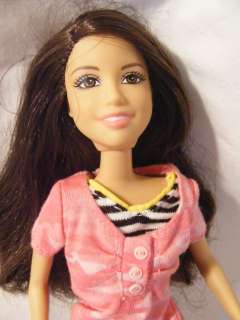 Punk Rock Barbie Doll Mattel w/pink and black outfit  