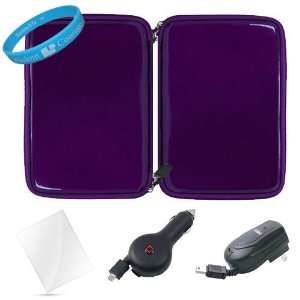 Purple Candy Hard Cube Nylon Carrying Case for  New Nook 