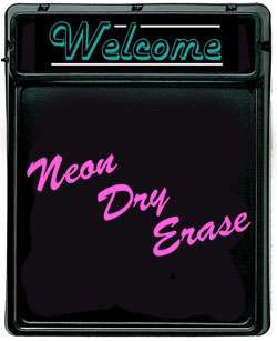 Welcome Neon Dry Erase Board   Bar Sign  