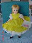 1985 Madame Alexander Doll w Box AMY 411 Good Condition Yellow Dress 