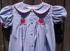 Smocked RED APPLES dress size 5 Wish Upon A Star SCHOOL