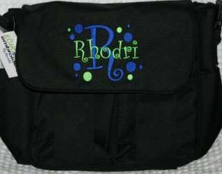 Personalized Diaper Baby bag + Blanket & Hat  