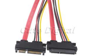 15+7 22 Pin SATA Serial ATA M/F Power Cable 50CM  