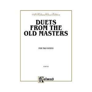  Duets from the Old Masters for Two Horns Musical 