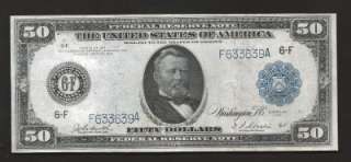1914 $50.00 FRN  Atlanta  district  Highhgraded  FR#1046  UNRESERVED 