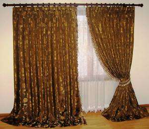 Gorgeous Custom Made Drapes With Tasseled Trims.  