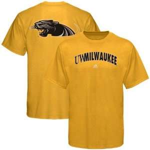  adidas Wisconsin Milwaukee Panthers Gold Relentless T 