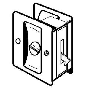   JO PDL101609 Antique Brass Privacy Pocket Door Lock