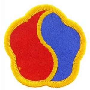   Army 19th Support Brigade Patch Red & Blue 3 Patio, Lawn & Garden