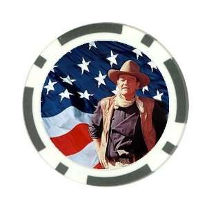  John Wayne USA flag Poker Chip Card Guard Great Gift Idea 