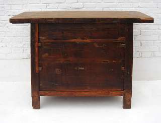 Old Chinese Natural Wood Dresser Chest w/6 Drawers B 3  