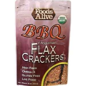 pack BBQ Organic Flax Crackers Grocery & Gourmet Food
