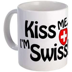  Kiss A Swiss Switzerland Mug by  Kitchen 