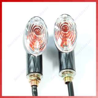 Universal Oval Motorcycle Amber Turn Signal Lights  