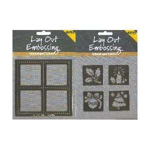    Holly Lay Out Embossing Set 5 Pc Card Making
