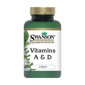  Vitamin A & D 5,000/400 IU 250 Sgels by Swanson Premium 