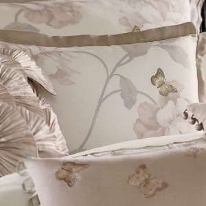 LENOX BUTTERFLY MEADOW KING BEDDING COMFORTER SET COLLECTION   TAUPE 