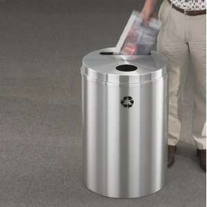 Dual Purpose Recycle Bins, RecyclePro (Paper, Bottles, Cans) 33 gal 