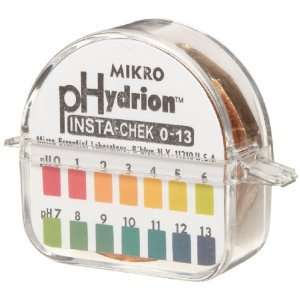 Micro Essential Lab QT 25 Hydrion Insta Check pH Paper, 0.0 13.0 pH 