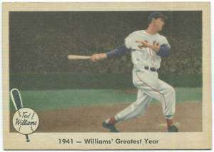 1959 Fleer 16 Ted Williams 1941 Greatest Year EXMT  
