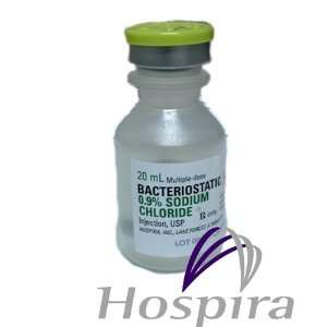 20ml Bottle Hospira Bacteriostatic Sodium Chloride Injection USP 0.9 