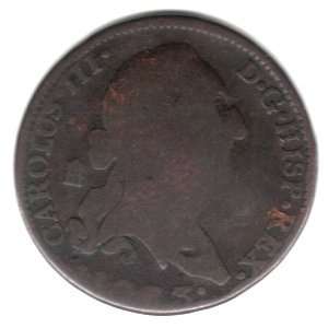  1773 Spain 8 Maravedis Coin KM#408.2   Carlos III 