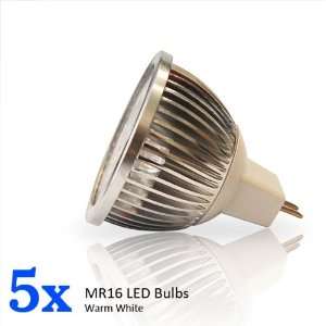 eTopLighting, Pack of 5, High Power LED MR16 Bulb 12 Volt 6 Watt Warm 