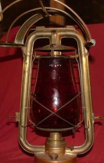Antique Dietz King Fire Dept. Lantern with Red Globe   Pat 1891   93 