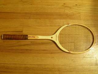 Vintage Spalding World Open Wood Tennis Racquet  