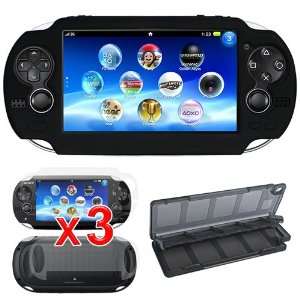   Screen Protector + Hard Plastic 10 in 1 Game Card Case Video Games