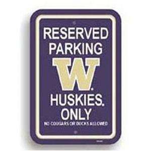    Washington Huskies Sports Team Parking Sign