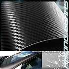  Glossy Black 3D Carbon Fiber Vinyl Roll Decal Sheet with Adhesive Back