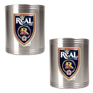  Real Salt Lake MLS 2pc Stainless Steel Can Holder Set 