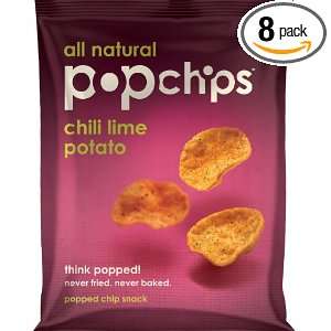 Chili Lime Pop Chips, 0.8 Ounce (Pack of Grocery & Gourmet Food