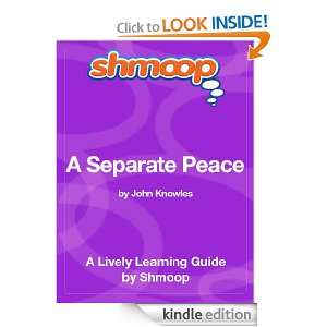 Separate Peace Shmoop Study Guide Shmoop  Kindle Store