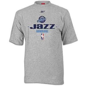  Jazz Reebok Mens NBA Authentic Practice Tee Sports 