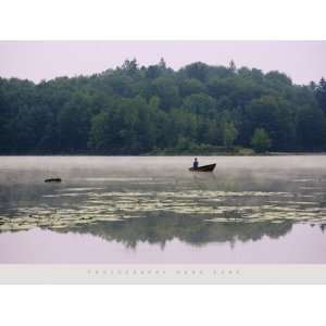   Lake Fisherman   Poster by Hank Gans (31.5 x 23.5)