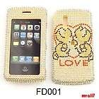 CELL PHONE CASE COVER FOR LG VU CU920 BLING KITTY LOVE