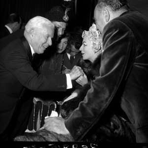  Charlie Chaplin Talking with Madame Grund at the Ice Ball 