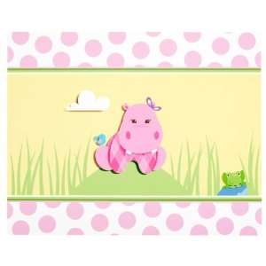 Hippo Pink Activity Placemats (4) Party Supplies