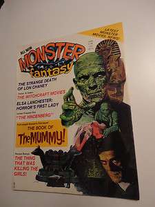 Monster Fantasy #2 Mummy famous Universal Monsters Rondo Hatton Lon 