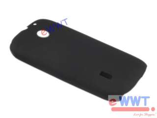 for Huawei Sonic U8650 / AT&T Fusion U8652 Black Rubber Back Cover 