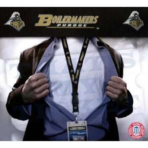  Purdue NCAA Lanyard Key Chain and Ticket Holder   Gold 