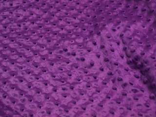Yard Soft Minky Minkee Fabric Embossing 60 Purple  
