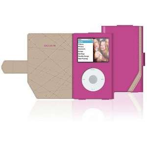 Belkin F8Z406 PNK Leather Folio Case Fits Apple iPod 