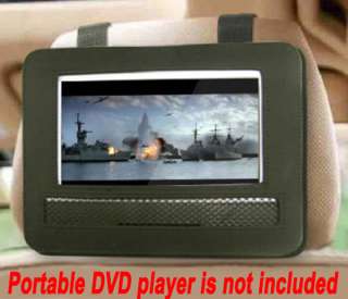 Car Headrest Mount for 9 9.5 Portable DVD Player Case  