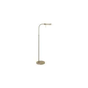  Sonneman 7005.38 Tenda 1 Light Floor Lamp in Satin Brass 
